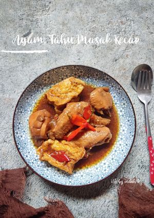Foto resep Ayam, Tahu Masak Kecap