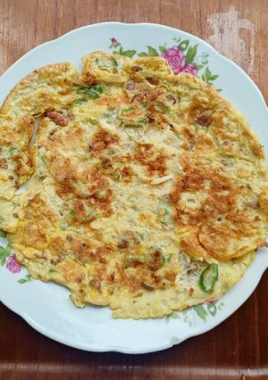 Foto resep 🥚Telur Dadar Lombok ijo