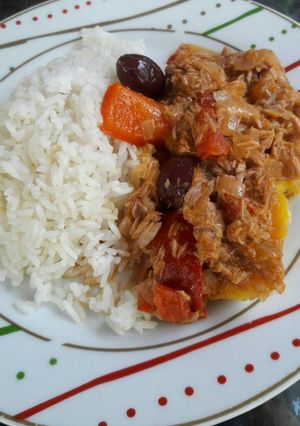 Una foto de Atún tipo bacalao a la española