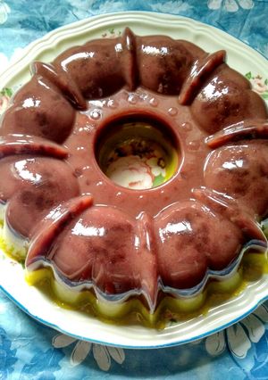 Foto resep Puding Labu lapis coklat