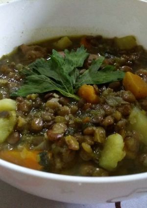 Una foto de Gumbo de Lentejas