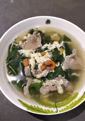 A picture of Wolfberry Leaves & Seeds Soup.