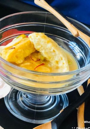 A picture of Whosayna’s Rasili Rasmalai.