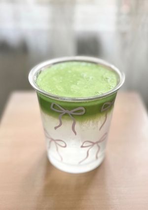Hình của món Nước dừa matcha.