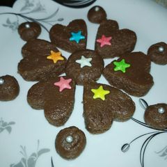 A picture of Chocolate burfi.