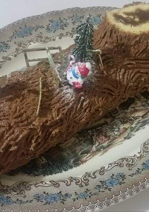 Une photo de Buche a la crème de marron 🎅🎄🎉