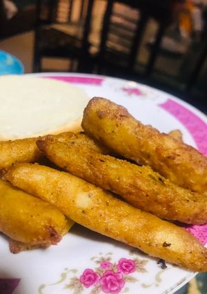 A picture of Mashed potatoes fries.