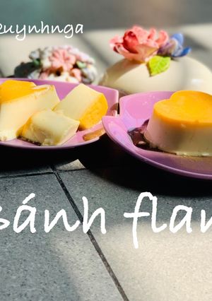 Hình của món Bánh flan theo kiểu pháp.