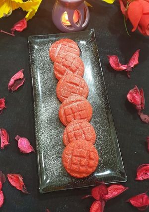 A picture of Red velvet cookies.