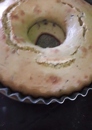 Una foto de Budín de queso crema con nueces