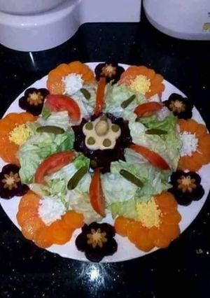 صورة لوصفة سلاطة خفيفة وتشهي