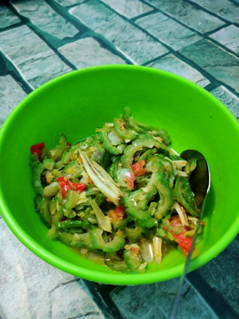 Resep Tumis pare ikan teri Anti Gagal