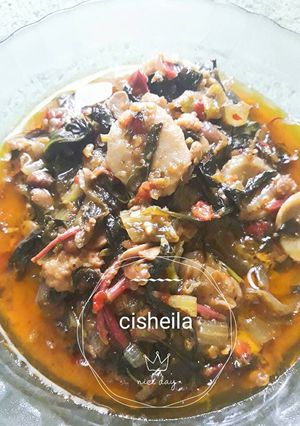 Foto resep Tumis daun ginseng sawi asin