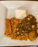 Seco de pollo con frejoles