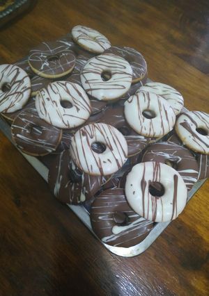 Una foto de Galletitas bañadas en chocolate