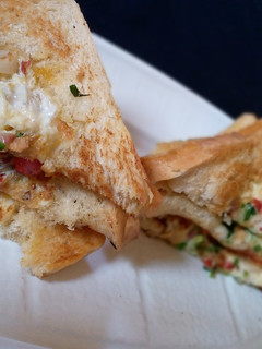 A picture of Bread and egg.