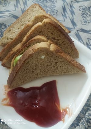 A picture of Veg mayo sandwich.