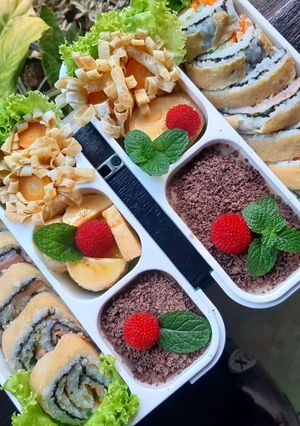 Foto resep Sushi wortel dan timun bekal buat anakq
