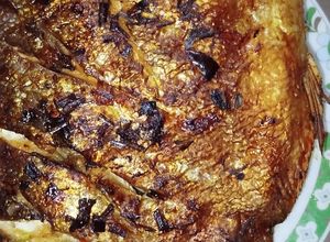 Hình của món Cá chim nướng muối ớt.