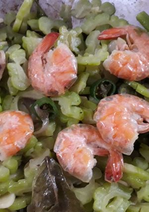 Foto resep Tumis pare udang
