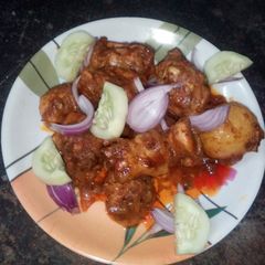 A picture of Spicy tomato chicken curry(Eid special).