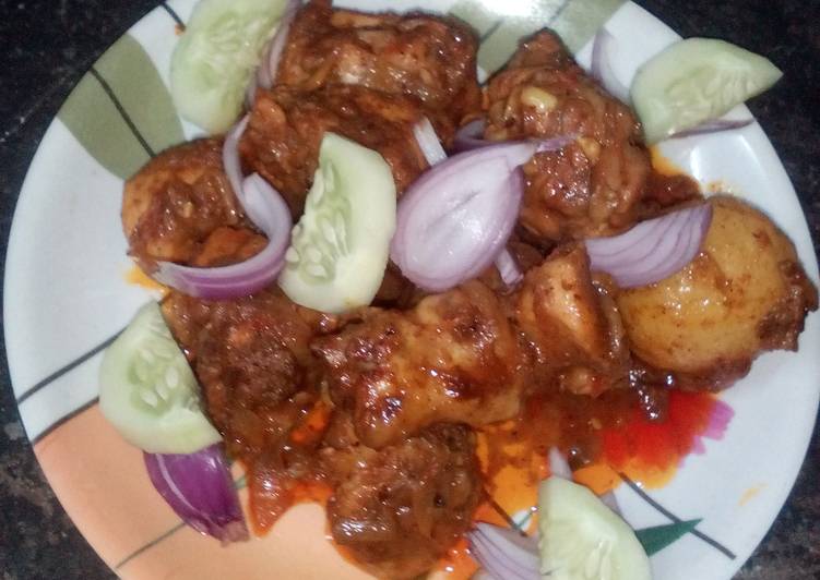 The Secret of Successful Spicy tomato chicken curry(Eid special)