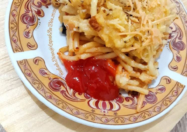 makanan Spaghetti Brulee Jadi, Enak Banget