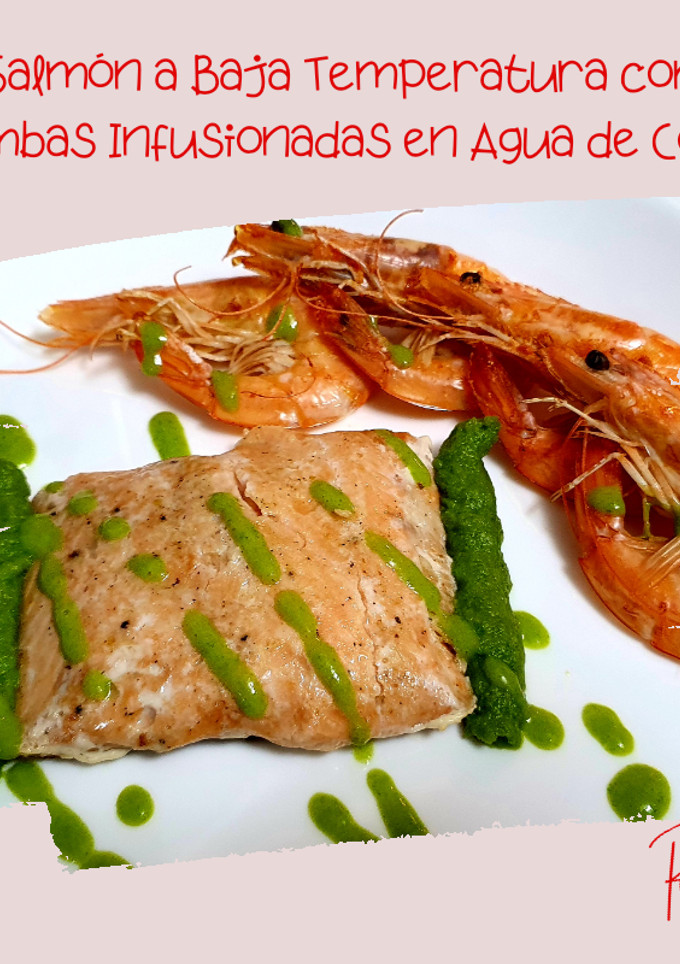Una foto de Salmón a Baja Temperatura