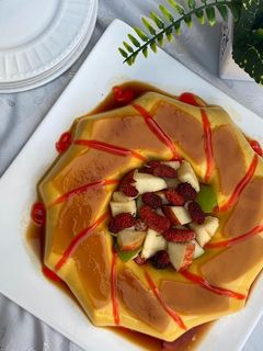 صورة لوصفة كريم كرامل او بودينج