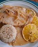 Filete de pescado a la naranja