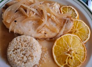 Una foto de Filete de pescado a la naranja