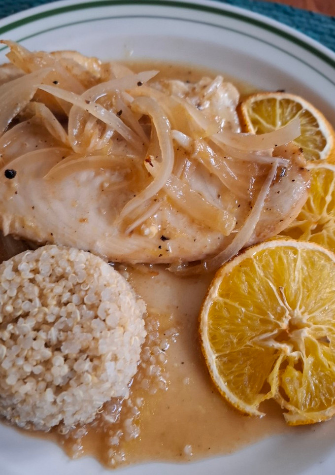 Una foto de Filete de pescado a la naranja