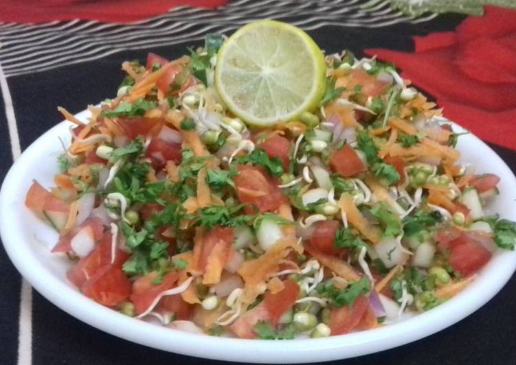 Easiest Way to Make Quick Sprouted Moong Bean salad