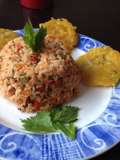 Una foto de Arroz primavera