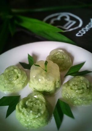 Foto resep Puding lumut pandan