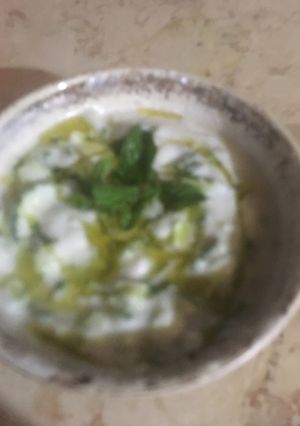 صورة لوصفة سلطه خيار والبن 😂