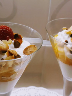 Una foto de Postre sencillo de mango