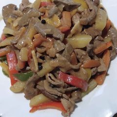 A picture of Pork and Liver Stew.