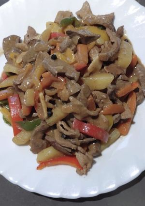 A picture of Pork and Liver Stew.
