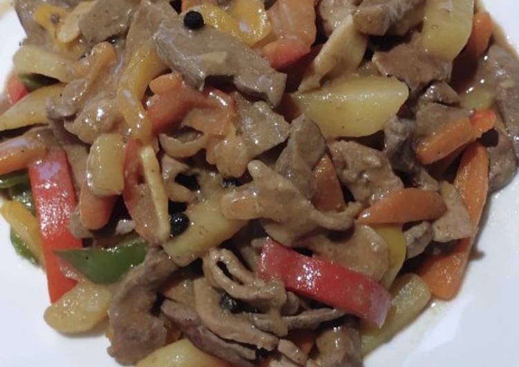 Easiest Way to Make Favorite Pork and Liver Stew