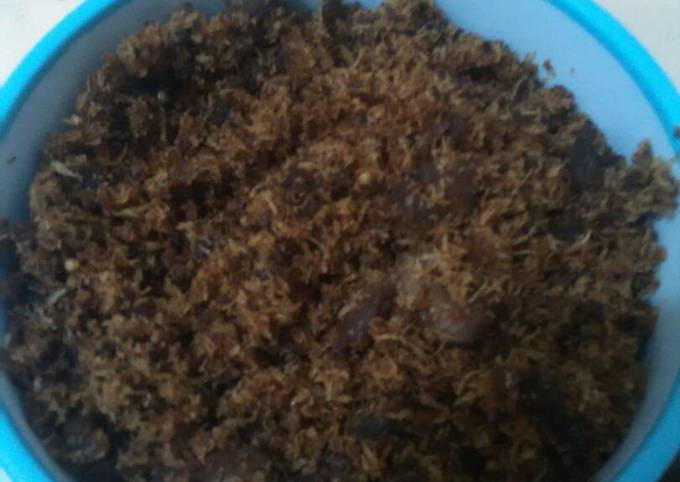 Standar Resep  bikin Daging Serundeng Sedeppp  lezat