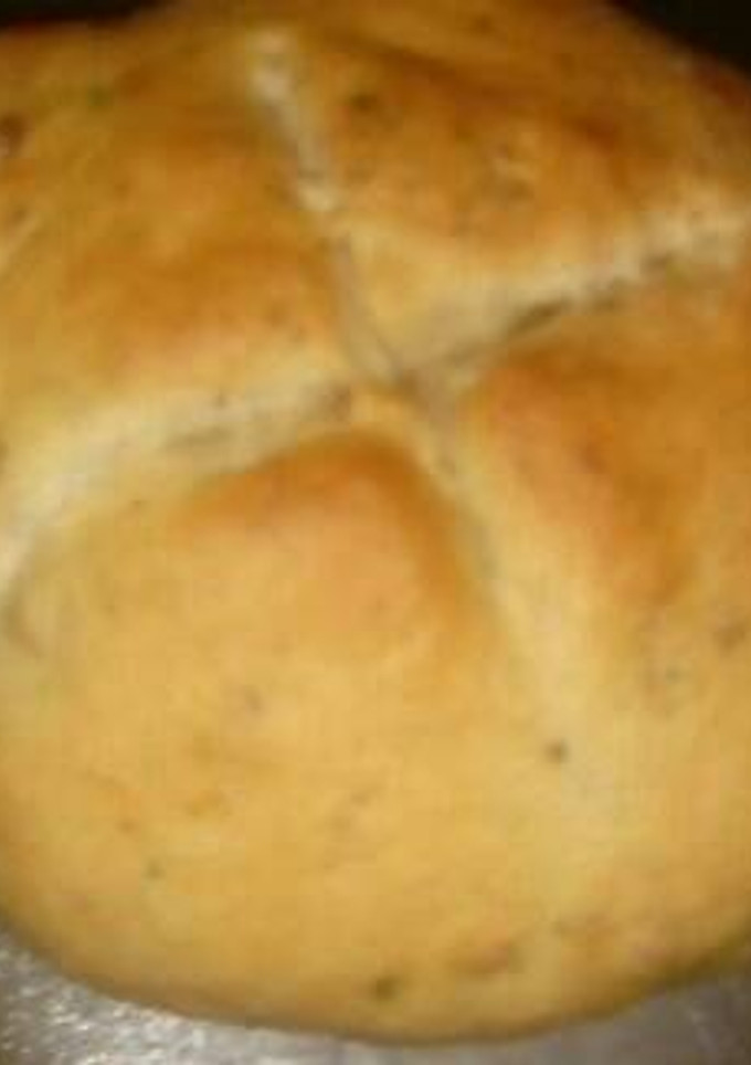 Una foto de Pan saborizado de orégano y cebolla deshidratada.