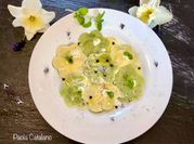 Una foto di impasto pasta fresca