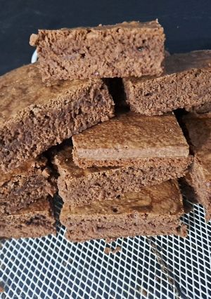 Una foto de Brownie con Nesquik