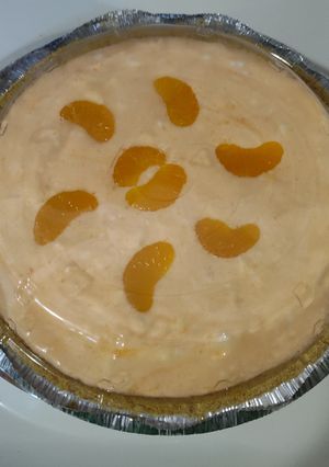A picture of Orange Jello "One Slice" Pie.