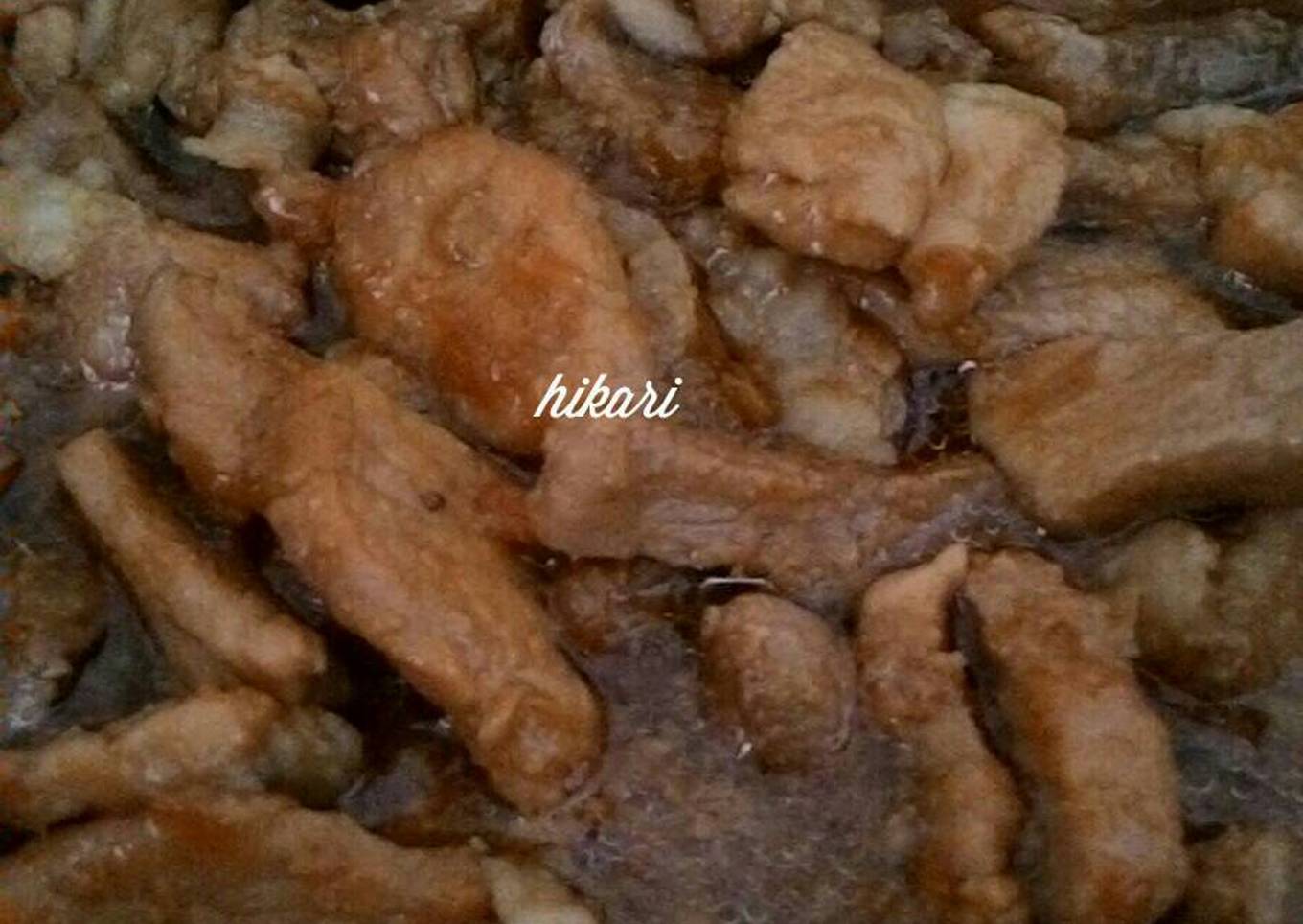 Krengsengan Daging Babi