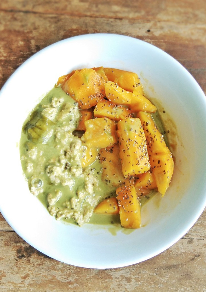 Foto resep Mango Sticky Oat Matcha