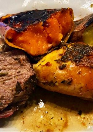 Una foto de El secreto para que la carne y pollo quede súper tierna al horno!! Muy sabroso😜
