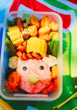 Hình của món Lợn con đi picnic (Cơm Bento dành cho bé) (Part 1).