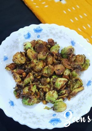 A picture of Brussel sprouts Fry.